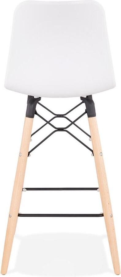 Witte Scandinavische Halfhoge Kruk Designkruk Duurzaam en Makkelijk Schoon Te Maken