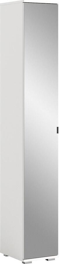 Rootz Living Rootz Witte Spiegelkast Kledingkast Hoogglans Lichaam Modern Design 30cm x 191cm x 37cm