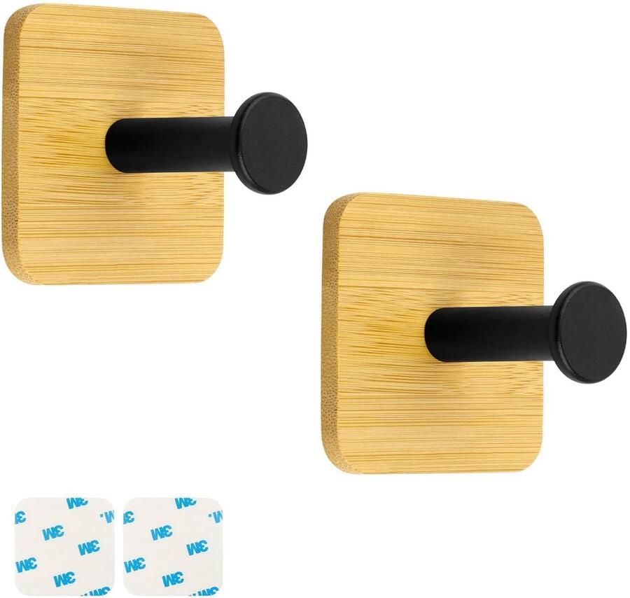 WJUAN 2 stuks 35 mm matte kapstokhaak wandhaak kapstokhaak zonder pons combinatie van elementen uit de industrie en de natuur