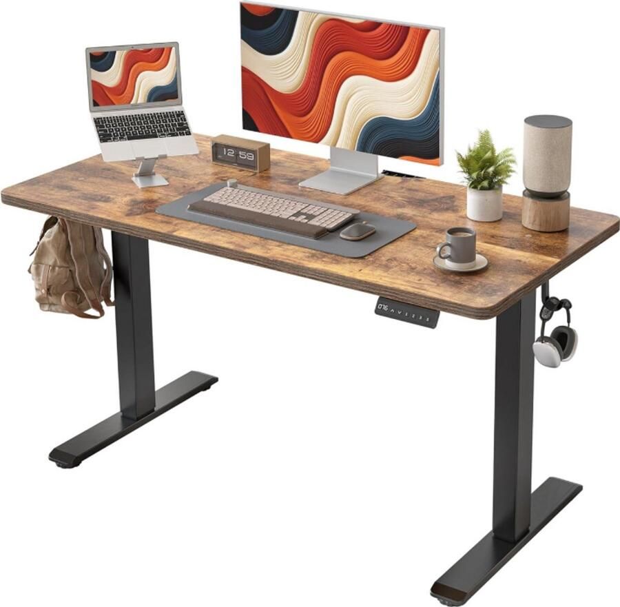WNHB Elektrisch Zit Sta Bureau met Hoogteverstelling Ergonomisch In hoogte Verstelbaar Bureau Voor Thuis en Kantoor