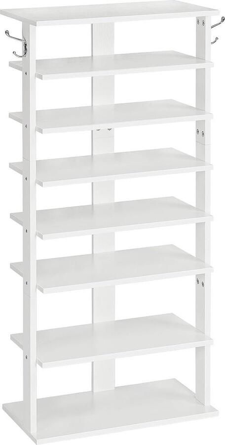 WNHB Schoenenkast met Zitbank – Schoenenrek met Opbergruimte voor Hal & Gang – Moderne Schoenenbank