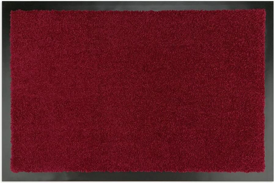 WohnDirect Premium Deurmat Rood 40x60 cm voor binnen en buiten Vuilvangmat met uitstekende vuilabsorptie antislip & wasbaar keukenmat tapijtloper keukenloper entreemat