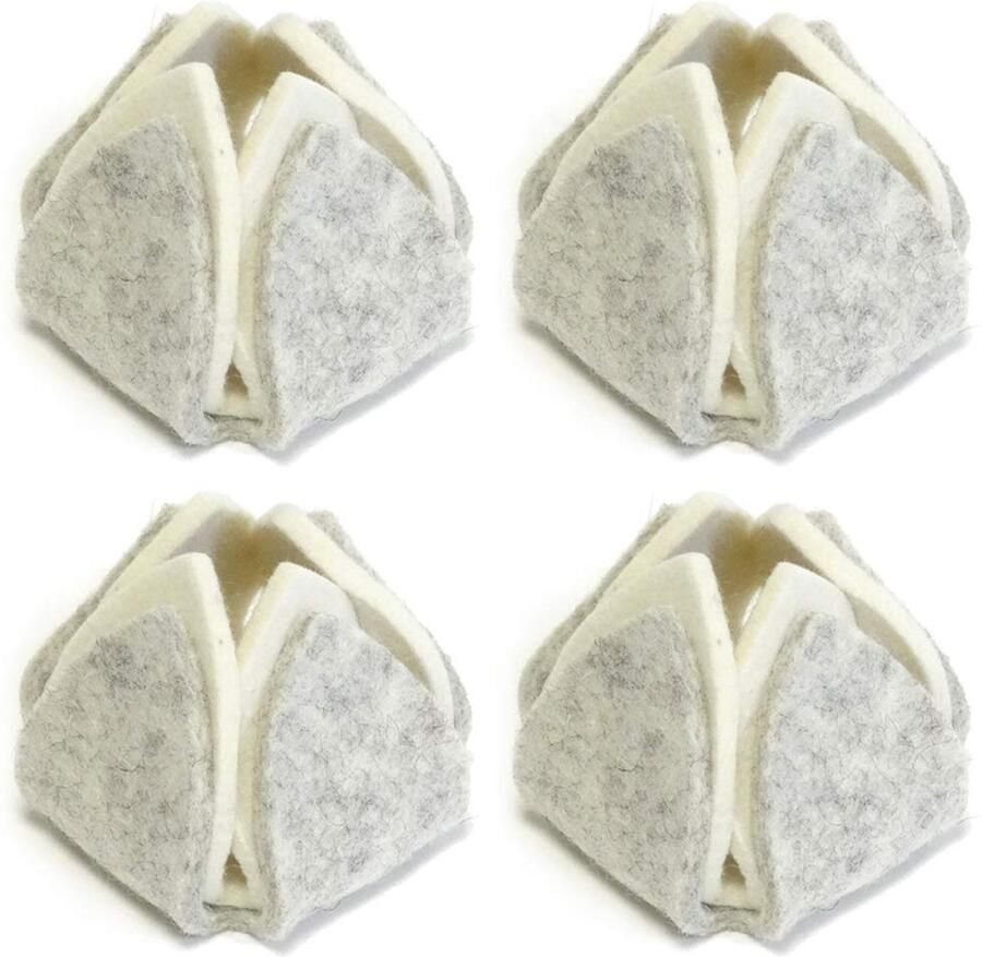 Wolvilt Stoelpootbeschermers Set van 4 Gemaakt in Duitsland