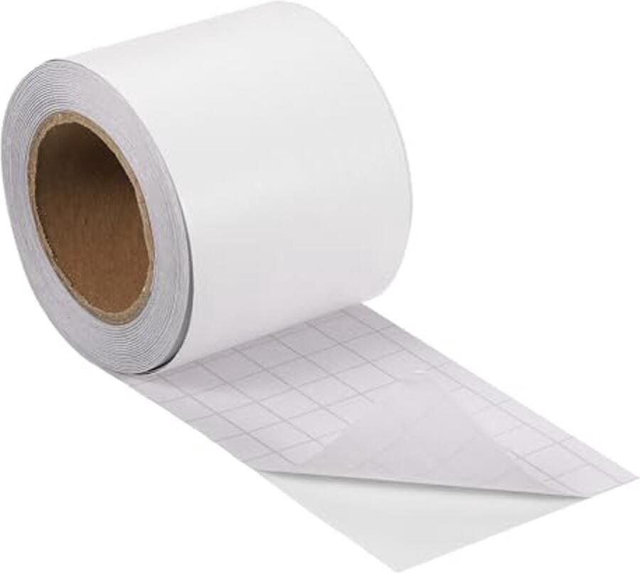 Svg commerce Adhesive Tape 5 x 80 cm Self-Adhesive Repair Tape for Skirting Boards Doors Floor Repair Furniture Decoration White Wood