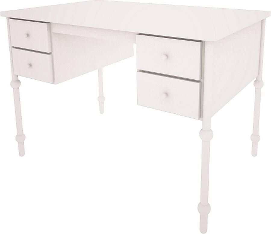 Wood Luck Design Babushka Bureau 75x115 cm Wit