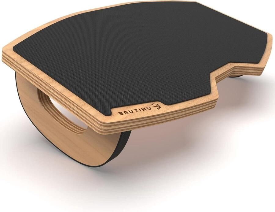 Houten voetensteun bureau beensteun ontworpen in Duitsland antislip voetsteun met kantelfunctie comfortabele voetenbank voor kantoor als accessoire voor thuiskantoor