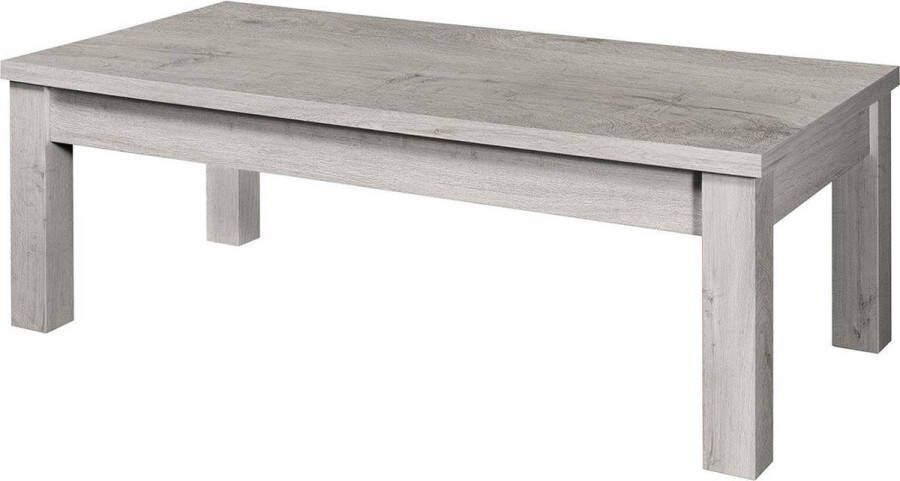 WOONENZO Adita Salontafel rechthoekige salontafels landelijk- klassiek-grijze salontafel houten salontafel