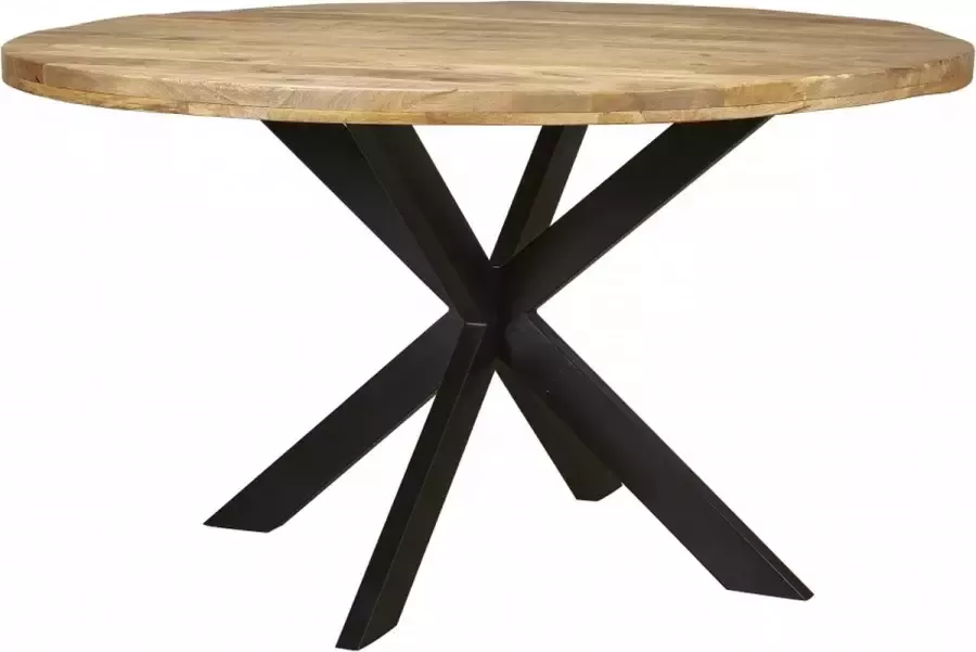 Woonexpress Eettafel 130x130 Bemmel Naturel Hout Naturel 78x130x130cm (HxBxD)