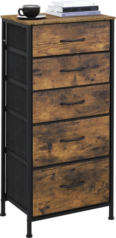 Jake Boss Life Tools Woonkamerkast Kast Slaapkamerkast Ladenkast Rustieke Bruine Kleur 45.5 x 95.5 x 30 cm