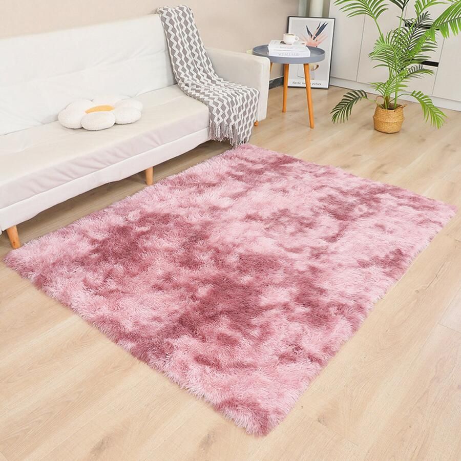 Woonkamertapijt slaapkamer klein vloerkleed pluizig moderne pluche zachte antislip dikke badstof woonkamer salontafel deken slaapkamer pluche vloermat 80*160cm