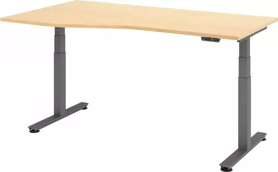 Hjh OFFICE PRO XDSM 18 G Bureau Esdoorn 180 x 100 Tafelhoogte I Elektrisch in hoogte verstelbaar