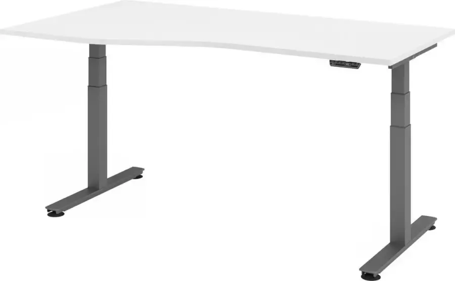 Hjh OFFICE PRO XDSM 18 G Bureau Wit 180 x 100 Tafelhoogte I Elektrisch in hoogte verstelbaar