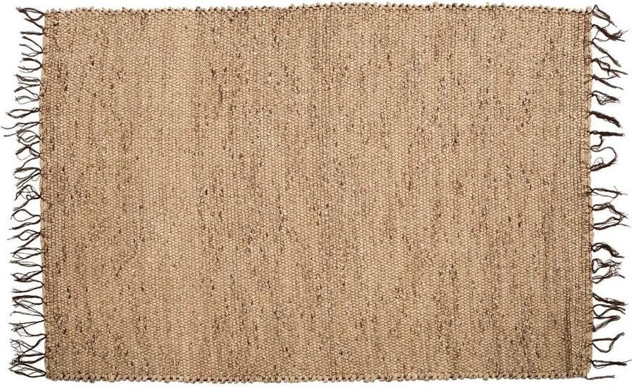 Rootz Living Rootz XL natuurlijk tapijt groot vloerkleed handgemaakte mat duurzaam ontwerp 260 cm x 180 cm