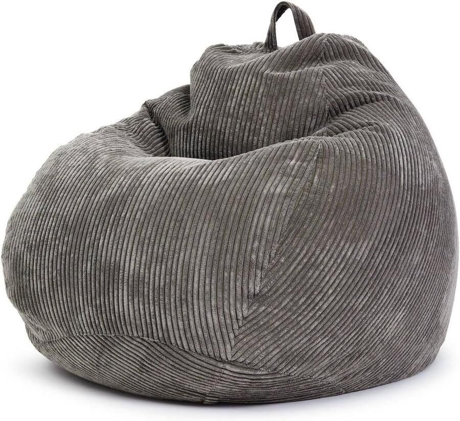 XL Zitzak 90x110 cm Wasbare Corduroy Vloerkussen voor Binnen Ergonomisch en Comfortabel