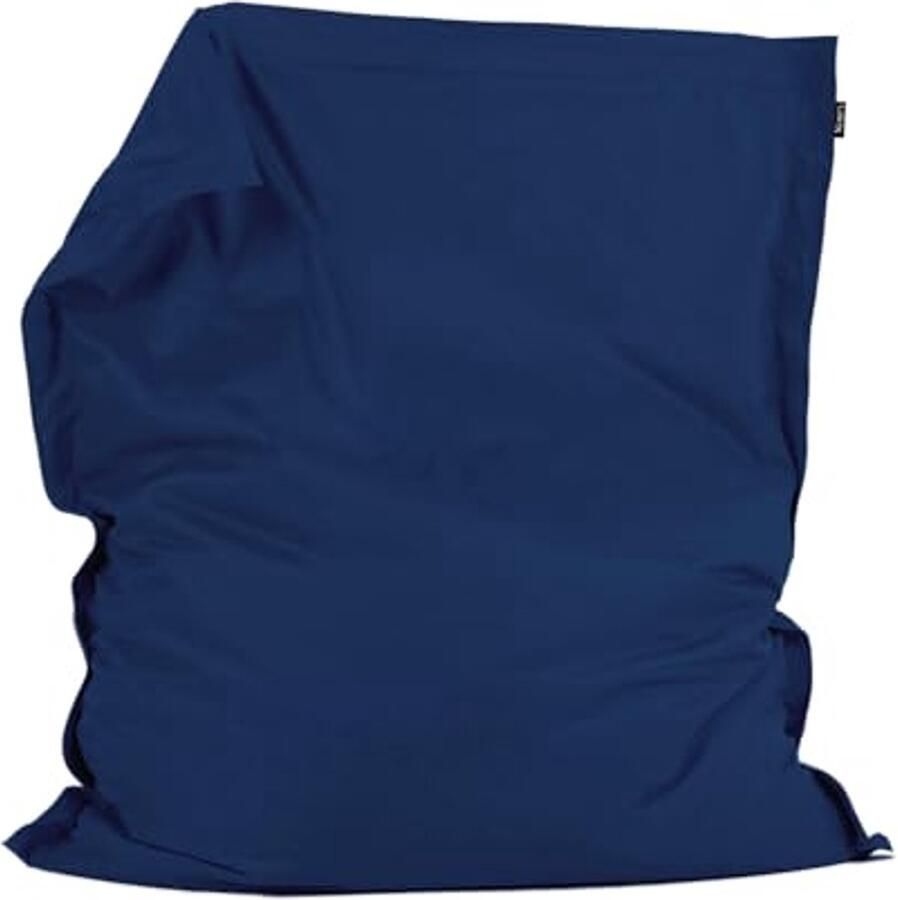 XL Zitzak Marineblauw Geweven Waterafstotende Stoof voor Binnen en Buiten Comfortabele Fauteuil voor Volwassenen Gaming Zitzak en Ligstoel