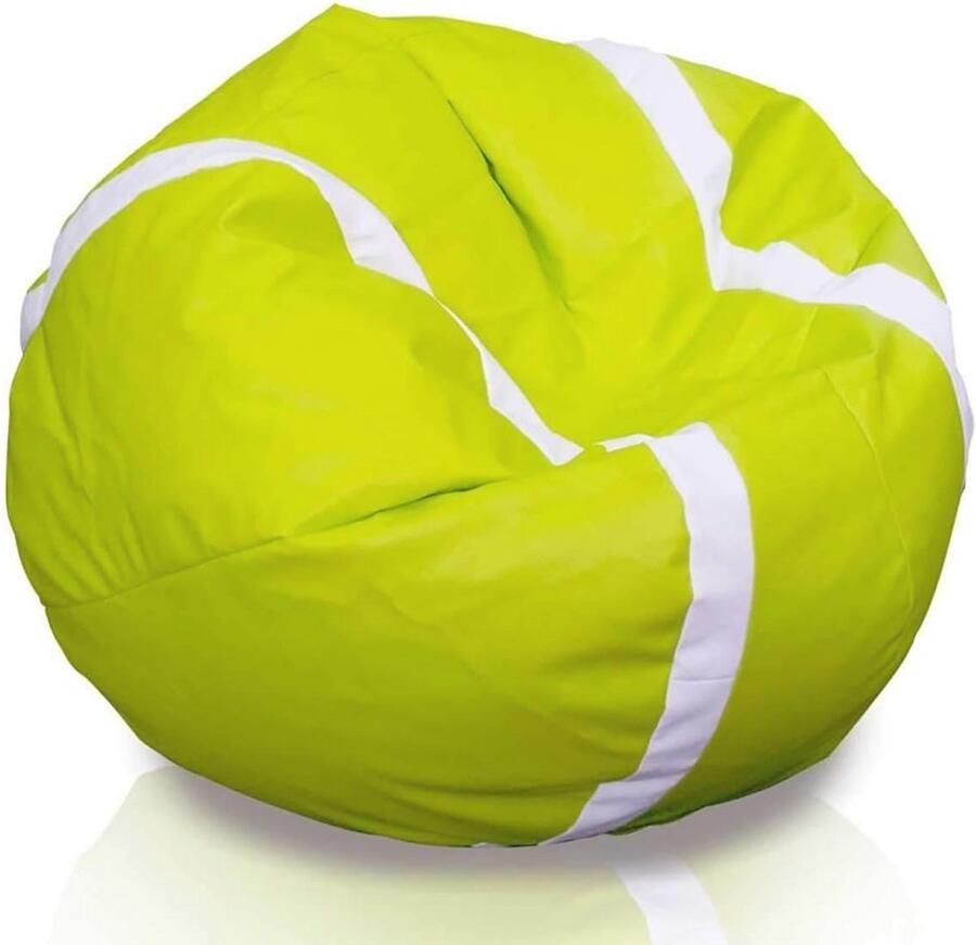 XL Zitzak voor Basketbal en Voetbalfans Comfortabel Speelkussen voor Kinderen en Volwassenen Perfect voor Woonkamer en Spelruimte Fluwelen Poef 105x55cm