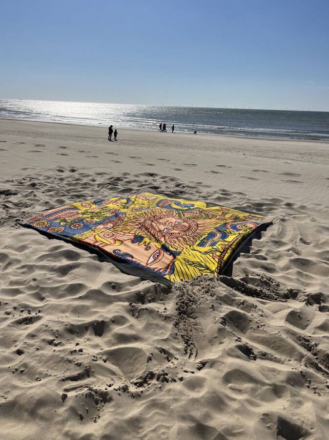 Ibiza laken Hamam doek Strandlaken bed overtrek schaduwdoek muur decoratie picknickkleed tafel kleed bankkleed 240 x 210 cm katoen XXL laken XXL Doek Zon & Gezicht - Foto 2