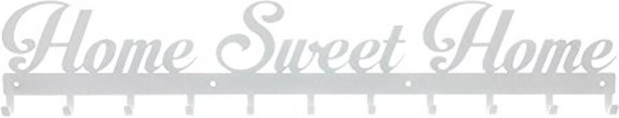 XXL Wandhaken voor Kleding en Sleutels Moderne Roestvrijstalen Garderobehaken 80 cm Breed 11 Haken