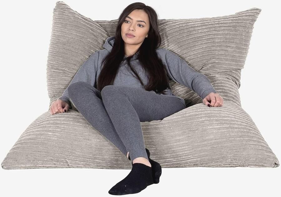 XXL Zitzak Vloerkussen Poef Corduroy Vloerkussen voor Relaxen