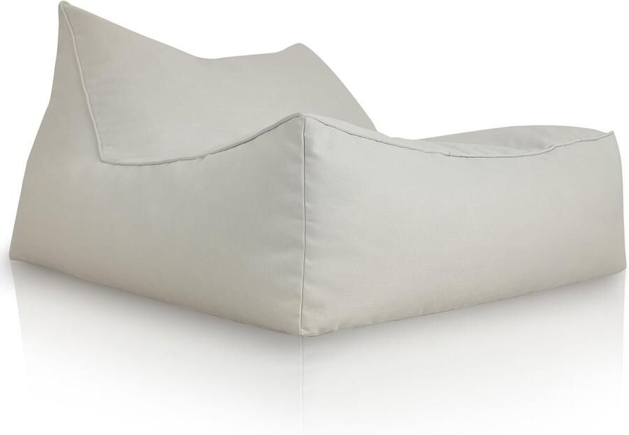 XXL zitzak voor buiten en binnen geschikt voor 2 personen luxe en comfortabele loungestoel in beige
