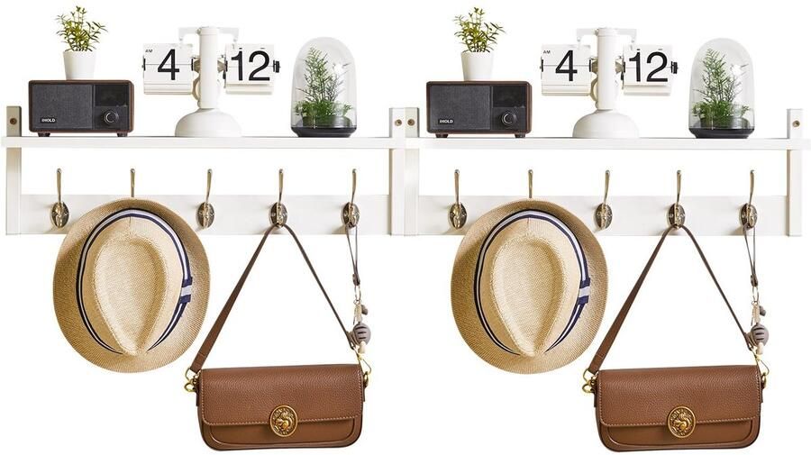 Ibenzoa Wand Garderobe Set van 2 Wit