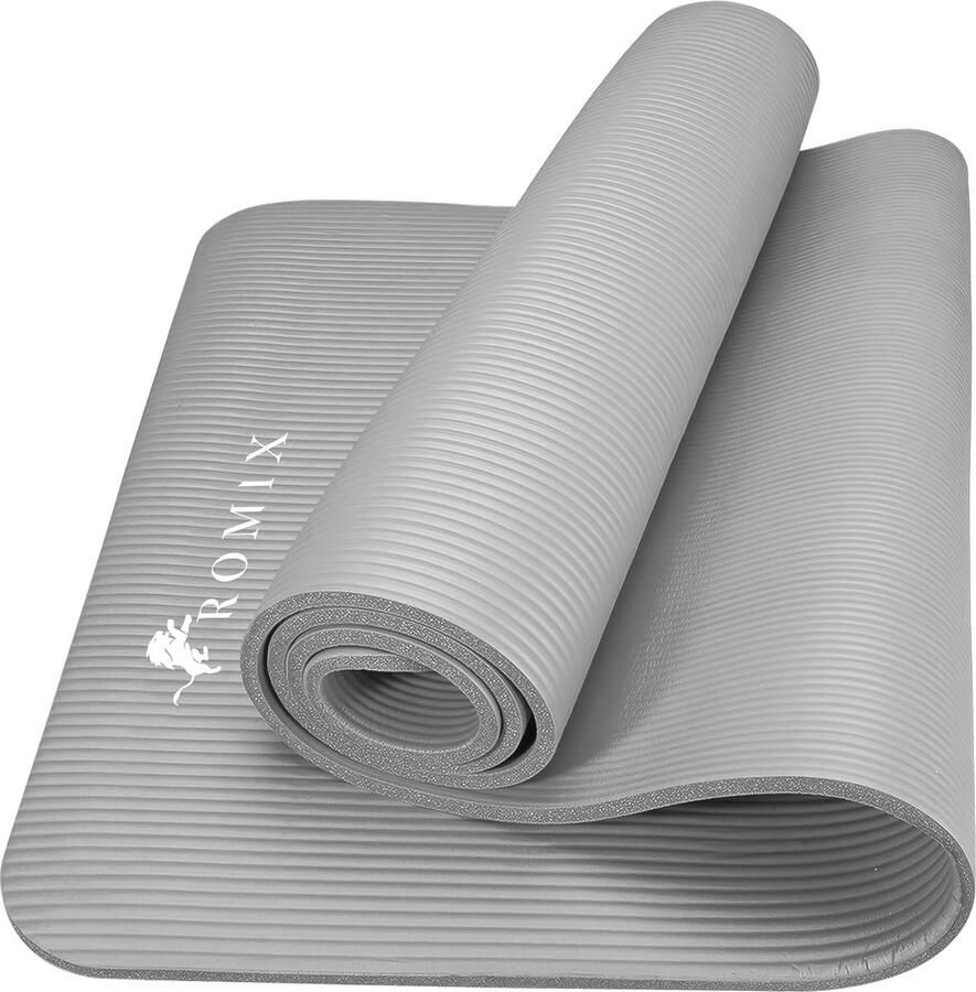 Yogamat 15 mm Milieuvriendelijke Dikke Traagschuim Oefenmat met Antislip Voor Fitness en Pilates