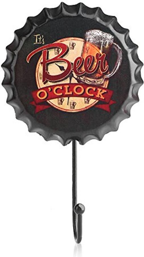 Yosoo Kapstok Retro Vintage Metalen Kroonkurk Teken Tin Teken Haak Muurhaak voor Pub Club Bar Koffie Restaurant Decoratie (4)