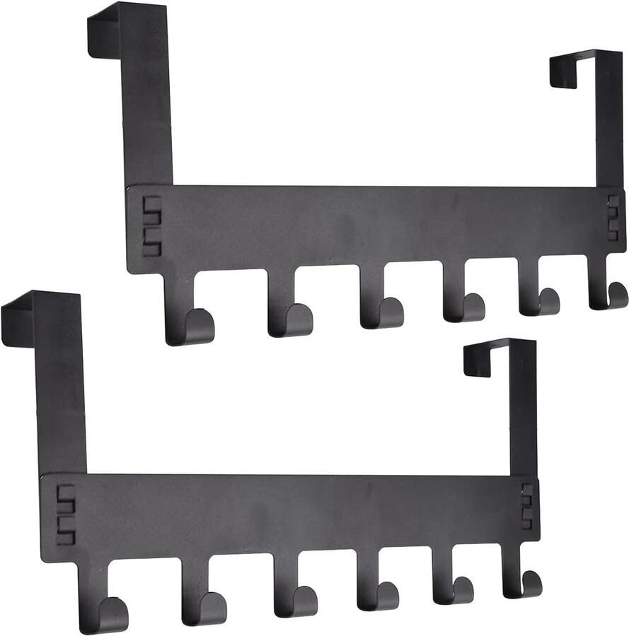 YUNYU Over de deurhaak over de deur handdoekenrek kapstok voor het ophangen van kleding handdoeken achter de achterkant van de badkamer