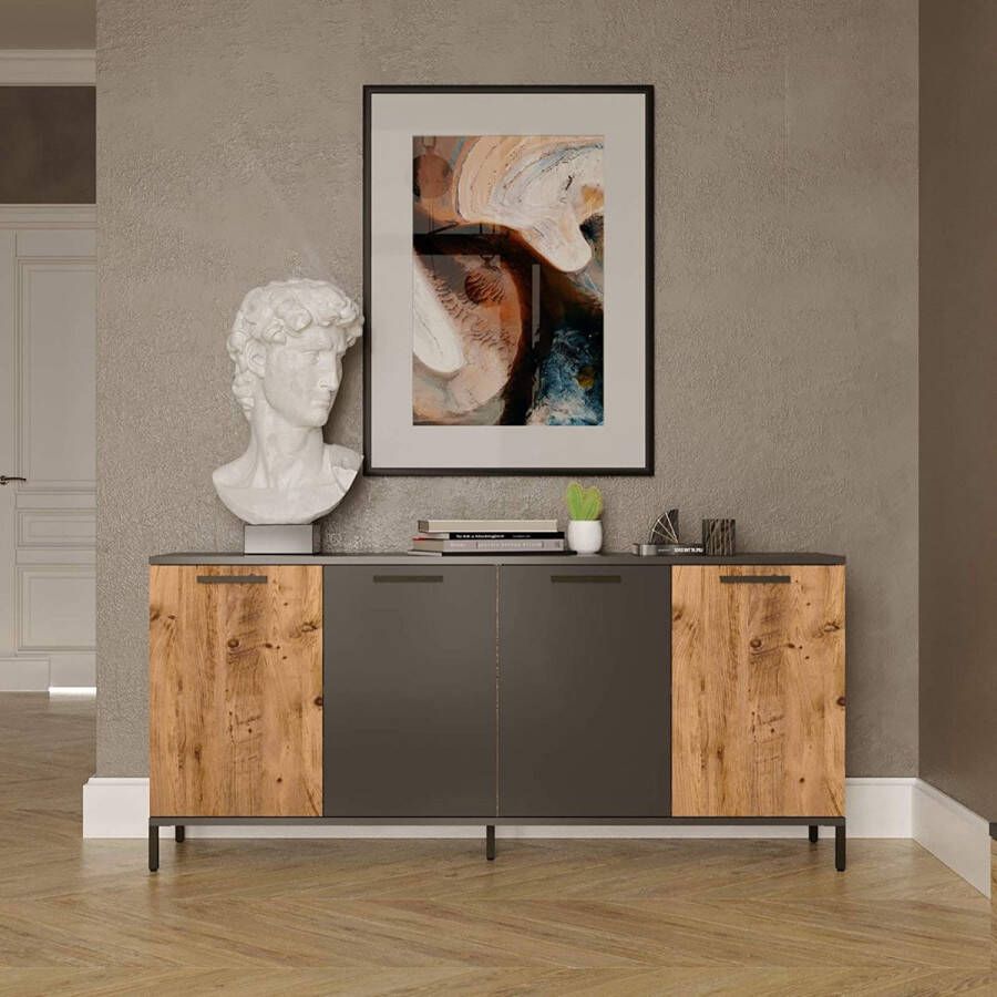 Yurupa Console Tafel Metalen hal tafel Decoratieve tafel Dressoir bijzettafel Moderne banktafel Side Table Gangtafel met rasterplank Eenvoudig te monteren Ingang Tafel Kaptafel Bureau Industrieel Woonkamer Vintage Hal Balkon Gang RL4-AA