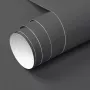 YXHZVON Keukenfolie zelfklevend mat zwart 40 x 500 cm zelfklevende plakfolie waterdicht meubelfolie keukenkast stickers voor vensterbank muren meubels - Thumbnail 1