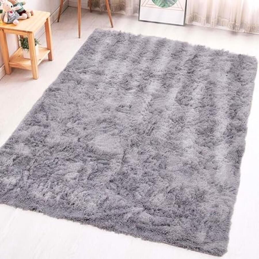 Moderne antislip vloerkleden Zacht shaggy tapijt voor woonkamer en slaapkamer 60 cm x 110 cm