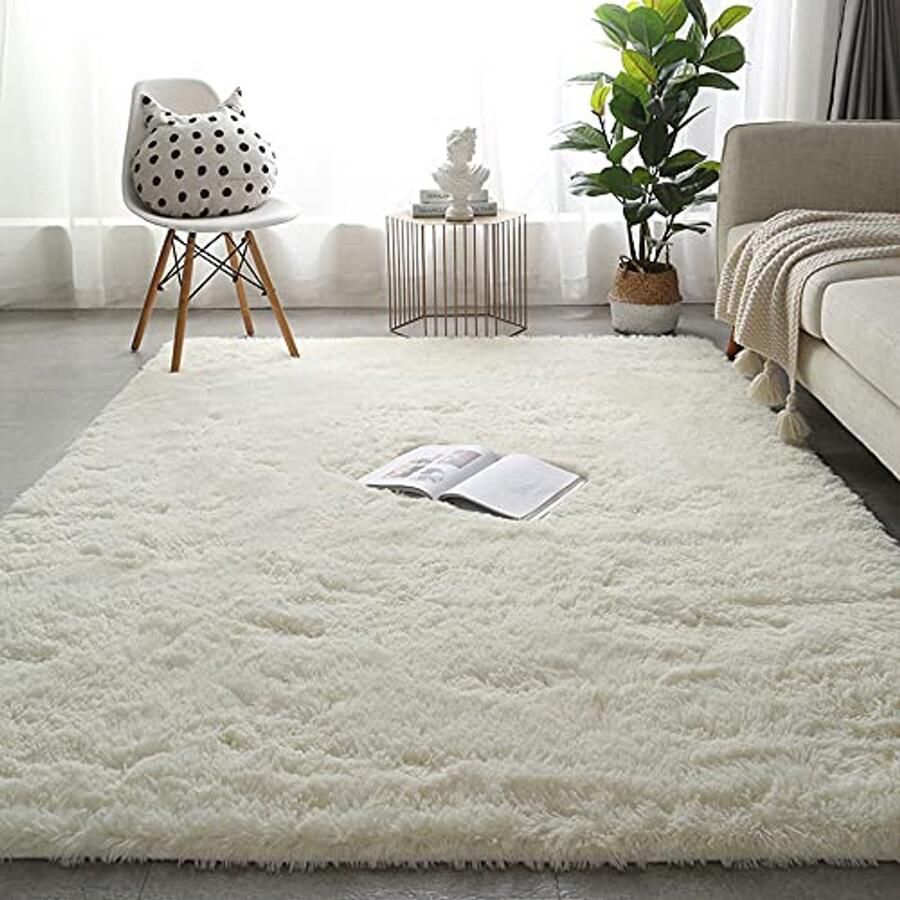 Zacht en Modern Vloerkleed voor Woonkamer en Slaapkamer Antislip Pluizig Tapijt 200 x 300 cm