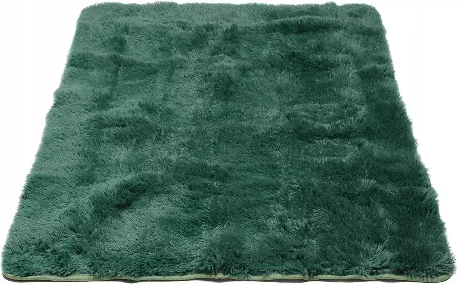 Zacht fluffy vloerkleed Groen Hoogpolig Woonkamer Tapijt Tapijten slaapkamer kinderkamer 140x200