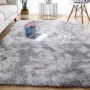 Zacht fluffy vloerkleed Wasbaar Hoogpolig tapijt Tapijten woonkamer slaapkamer kinderkamer Kerstcadeau 80x150 cm - Thumbnail 1