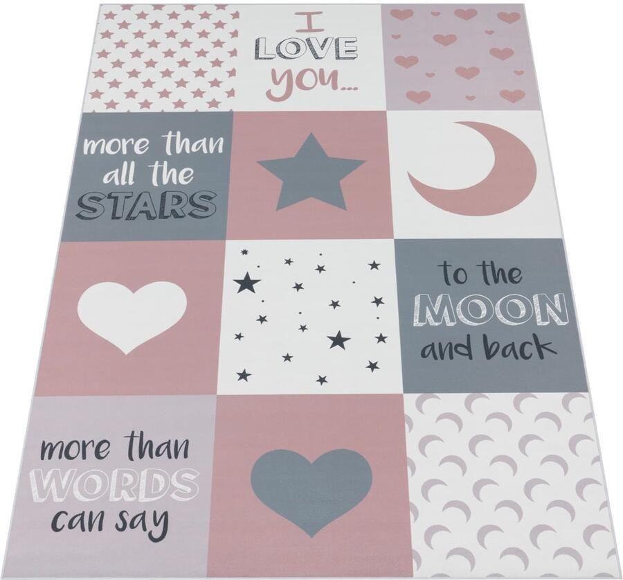 Zacht Kids Tapijt Inspirational Quotes Speelkamer en kinderdagverblijf wasbaar en duurzaam