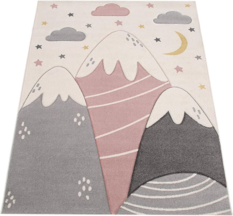 Zacht Kids Tapijt-Speels dier- en patroonmotieven-Duurzame korte pile-Easy Care