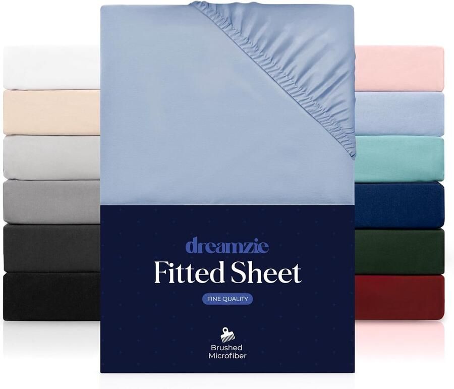 Zacht Microvezel Hoeslaken 140 x 200 cm Diepe Cup en Geïntegreerde Elastieken Geschikt voor Dikke Matrassen Oeko-Tex Gecertificeerd Comfortabel en Ondersteunend