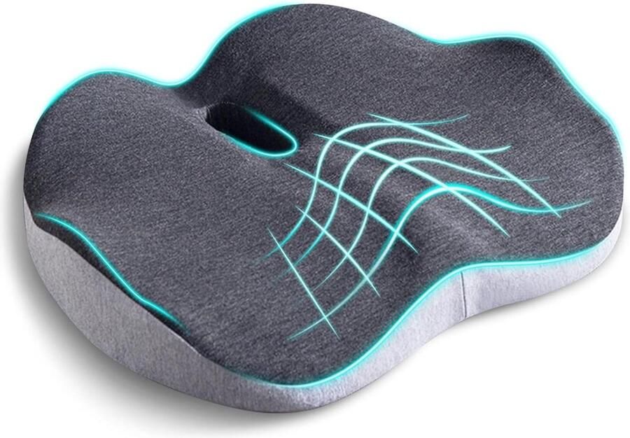 Zacht orthopedisch zitkussen ergonomisch design geschikt voor bureaustoelen pijnverlichting bevordering van de gezondheid van het stuitbeen