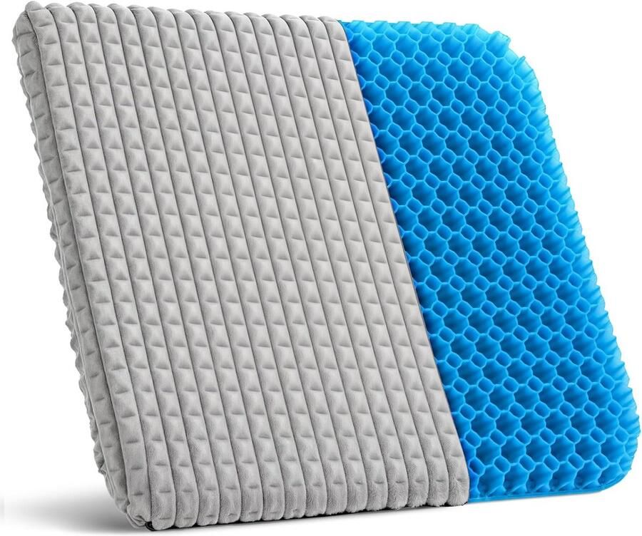 Zacht Pluche Zitkussen voor Bureaustoel en Rolstoel Wasbare Overtrek Ergonomisch Comfortabel Kussen