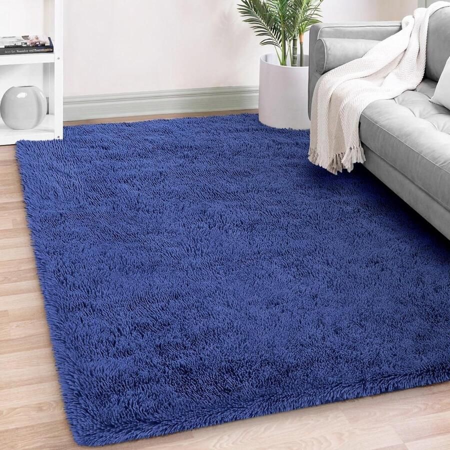Zacht pluizig hoogpolig vloerkleed Slaapkamertapijt met duurzame antislip achterkant Grote tapijten voor kinderen Meisjes slaapzaal of kinderkamer 92 x 153 cm