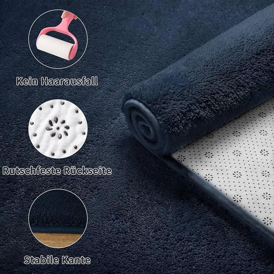 Zacht Shaggy Vloerkleed Antislip 1 stuk Grijs Vezelmateriaal 160x230 cm