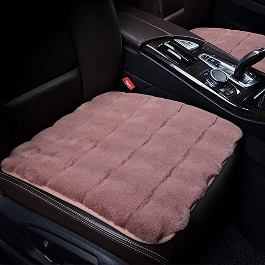 Zacht warm autozitkussen universele stoelbeschermer voor auto bureaustoel en thuis antislip rubberen onderkant
