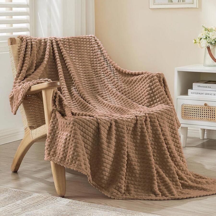Zachte 3D Fleecedeken 150 x 200 cm Warm en Comfortabel voor Bank en Bed