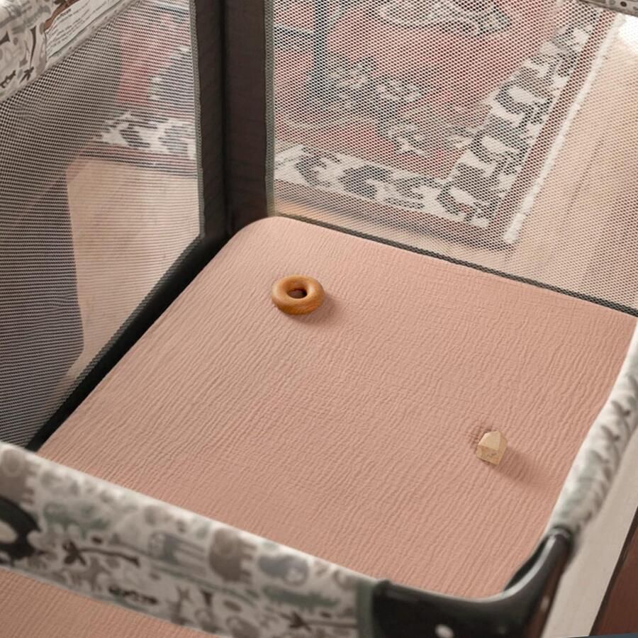 Zachte en Ademende Katoenen Hoeslakens voor Kinderbedden in Set van 2 Stuks