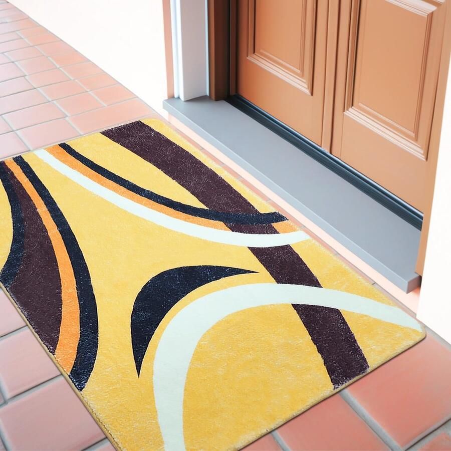 Zachte en Moderne Vloerkleed voor Slaapkamer en Woonkamer Wasbaar en Antislip 60 x 100 cm