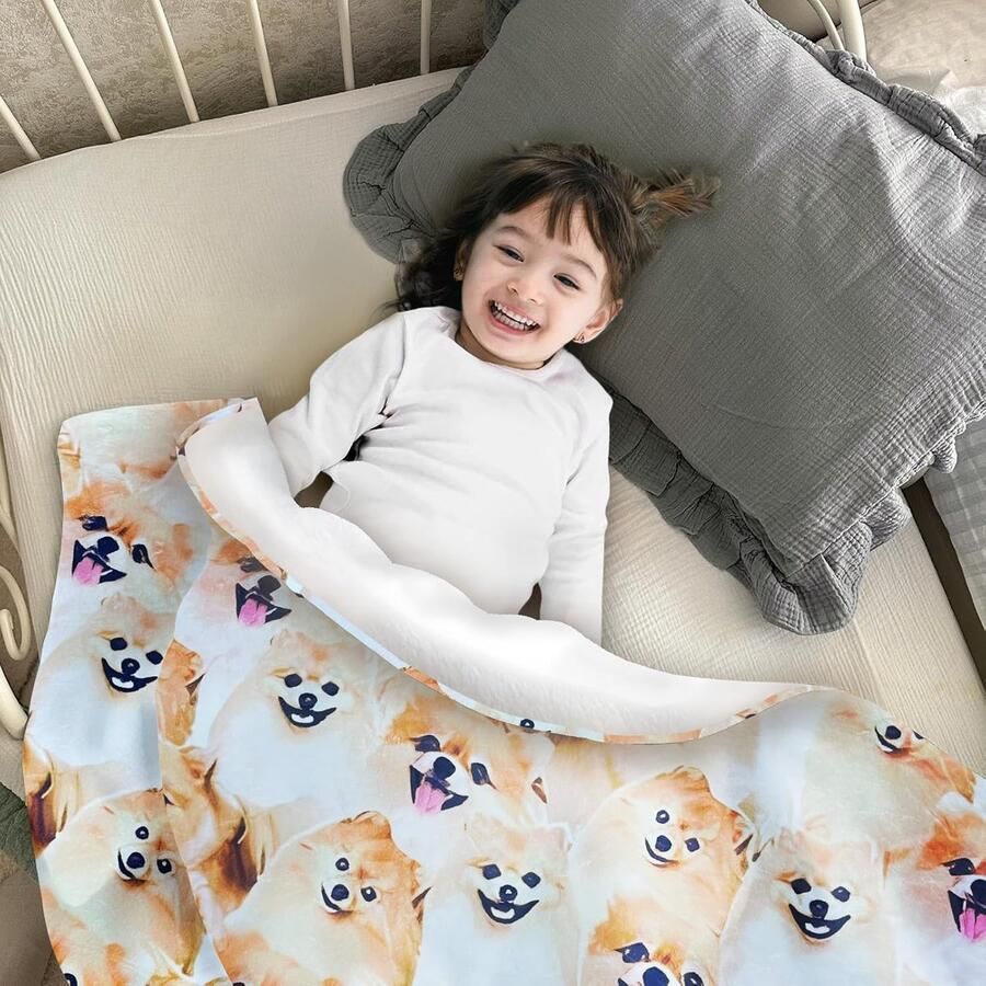 Zachte en Warme Fleece Deken voor Bank en Bed 130 cm x 150 cm Veelzijdige Gebruiksdeken