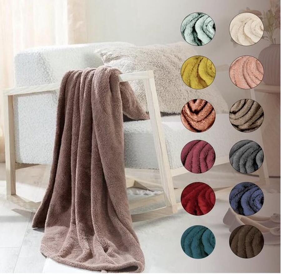 Zachte Flanel Fleece Deken voor Bank en Bed Groot Formaat 120x170 cm Lichtgewicht en Warm Pluche Plaid voor het Hele Seizoen