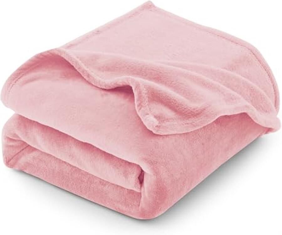 Zachte Flanellen Deken 220 x 240 cm Warm en Ademend voor Tweepersoonsbed