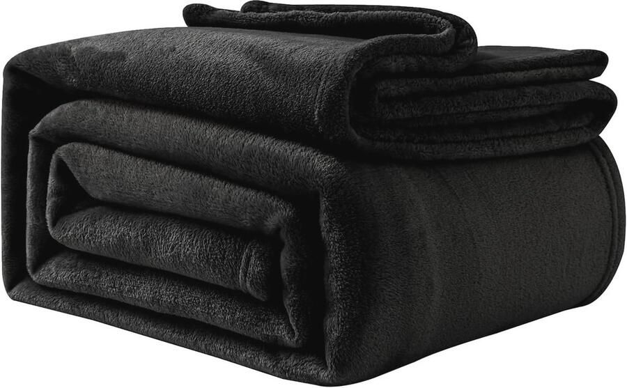 Zachte Fleece Deken 230x270 cm Machinewasbare Plaid voor Banken en Bedden Warm en Comfortabel