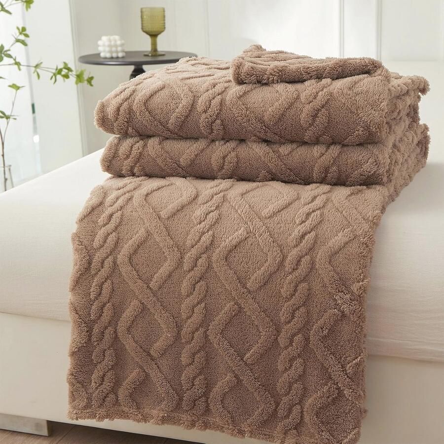 Zachte Fleece Dekens voor Tweepersoonsbed Warm en Comfortabel voor Binnen en Buiten (200 x 230 cm)